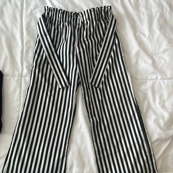 Amazon Girls 3pcs Clothing Set Matching Headband & Belt - Black & White Size 5-6 - Picture 4 of 6